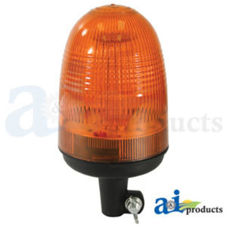 A & I PRODUCTS Beacon, 80 LED, AMBER, Pipe Type Flexible Rubber Base 5" x5" x10" A-BLA9810